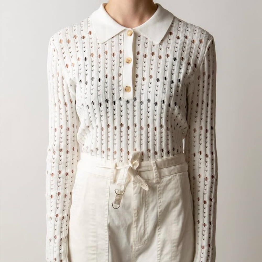 Rachel Comey “Member Top” in White from SS 2017